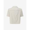 Cc Collect Half Sleeve Color Stitched Crop Jacket C262msf135