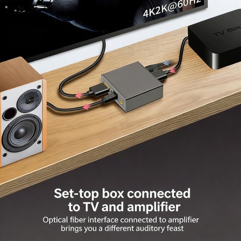 Metal To sound Processor With Fiber And 3.5mm Port For Streaming Devices In High Resolution Quality