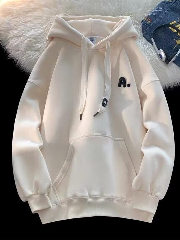 Unisex Trendiger Kapuzenpullover mit langen Ärmeln - Herbst/Winter 2025 Modischer lockerer Schnitt mit Buchstaben-Design