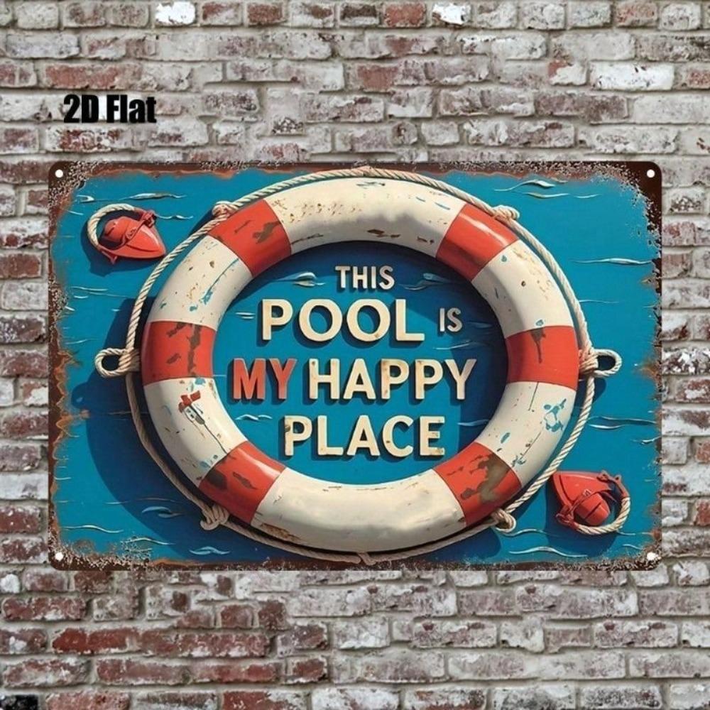Retro Rectangular Tin Sign Home Garden Decor 20x30 cm