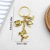 Antique Gold Western Cowboy Hat & Boots Keychain Pendant