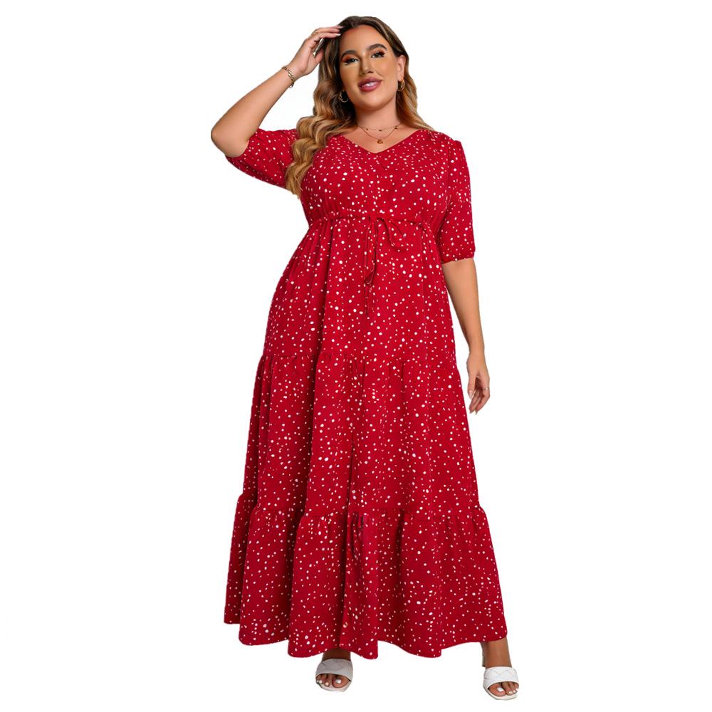 European & American Bohemian Plus Size Summer Beach Dress