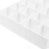 M-Modern-1: 12 Dollhouse Miniature Wood Storage Rack 16 Grid Shelves White White Storage Shelf House Furniture Decor White