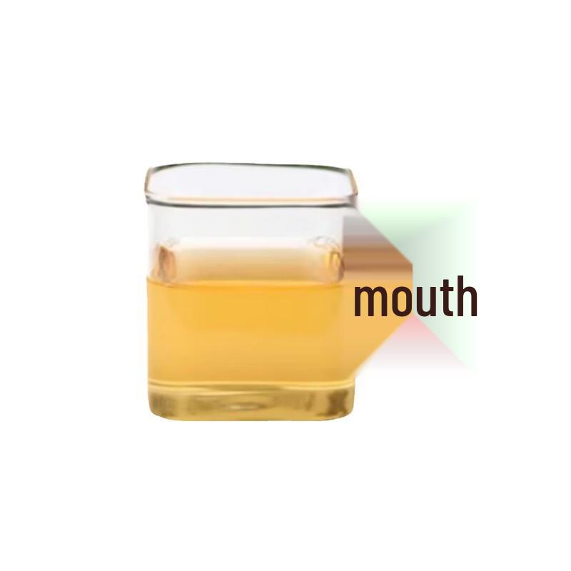 ZISIZ Transparent Glass Cups with Walnut Handle