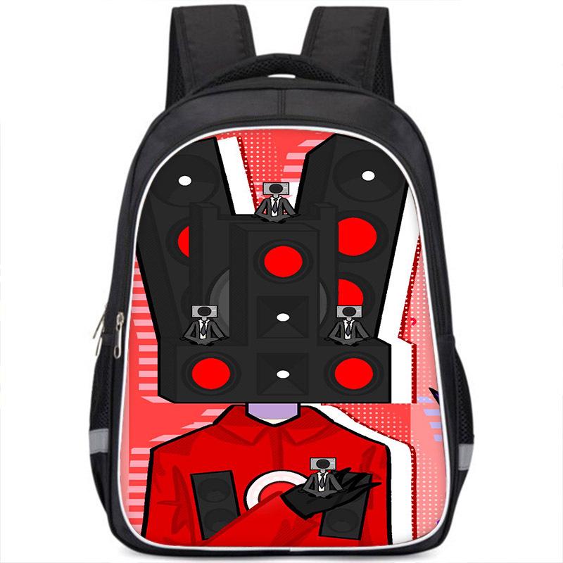 Skibiditoilet Titan Cameraman TV Man Anime Dessin Animé Sac à Dos