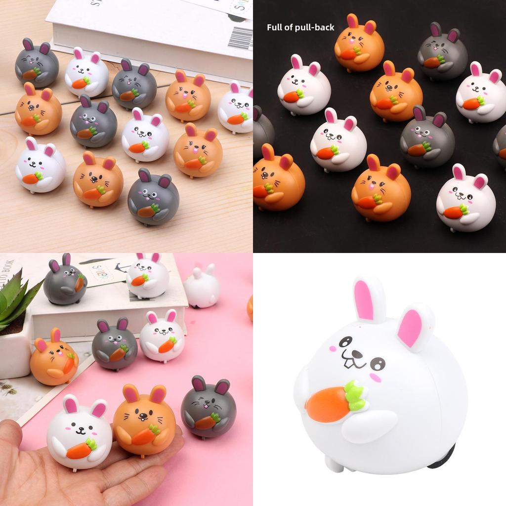 Carrot Rabbit Animal Toy Car With Rebound Mechanism For Toddlers And Gift Giving