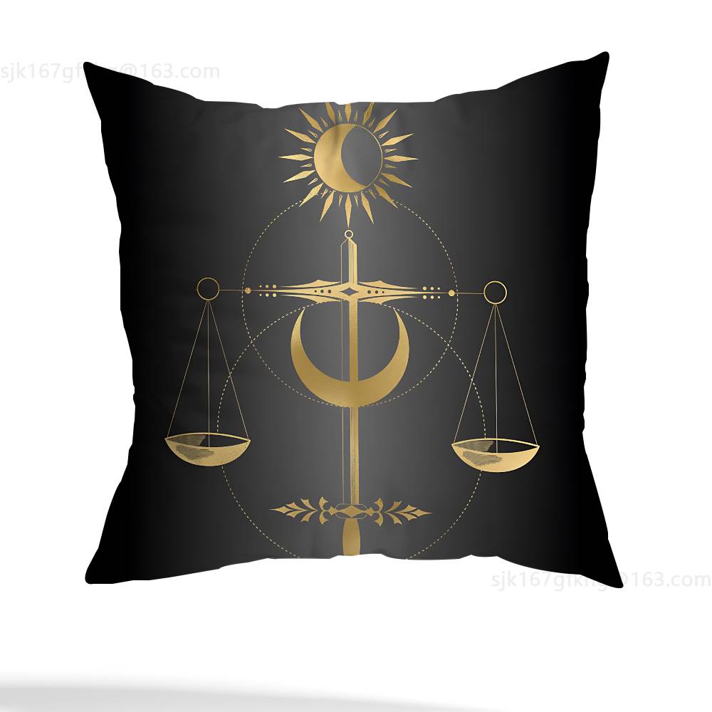 Lawyer Unique Justice Pillow Case Square Double-Sided Printing Short Plush Sofa Cushion Cover Bedroom Bedside Pillow