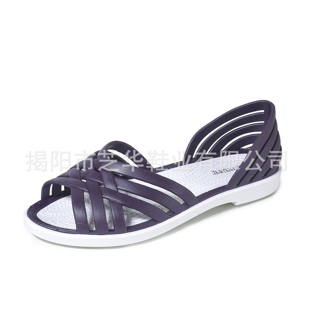 Flat Sandal Women Open Toe Lightweight Slip On Casual Summer Beach Shoes with Crisscross Strap Design and Flexible Sole