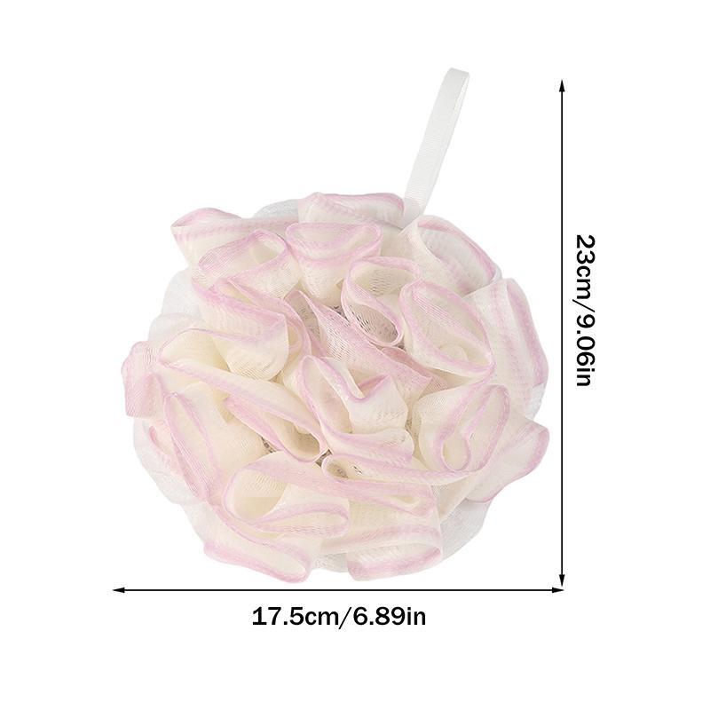 Two-In-One Bath Towel Can Put Soap Bath Ball Portable Double-Sided Foaming Net Bags Bath Flowers Body Skin Care Exfoliation