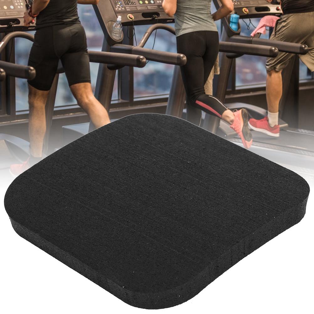 6PCS Thickened Rubber Pads Treadmill Shock Damping Color Spot Cushions for Home GymBlack