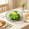 Household Fruit Plate Thickened Iron Fruit Bowl with Large-Capacity Draining Design for Kitchen Counter Anti-Rust Snack and Fruit Holder Tray Home