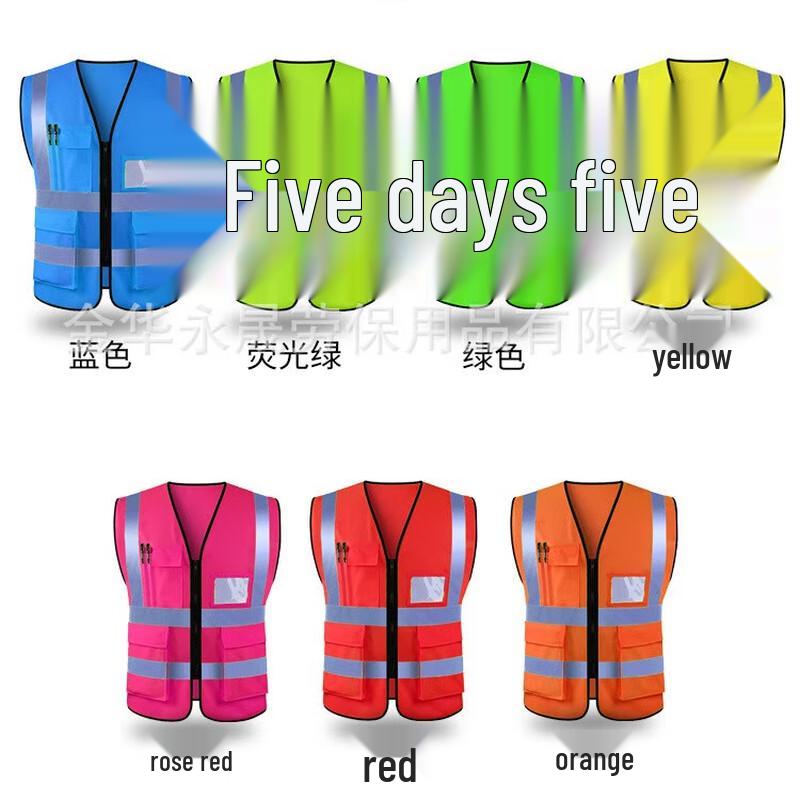 Ayub Multi-Pocket Reflective Safety Vest