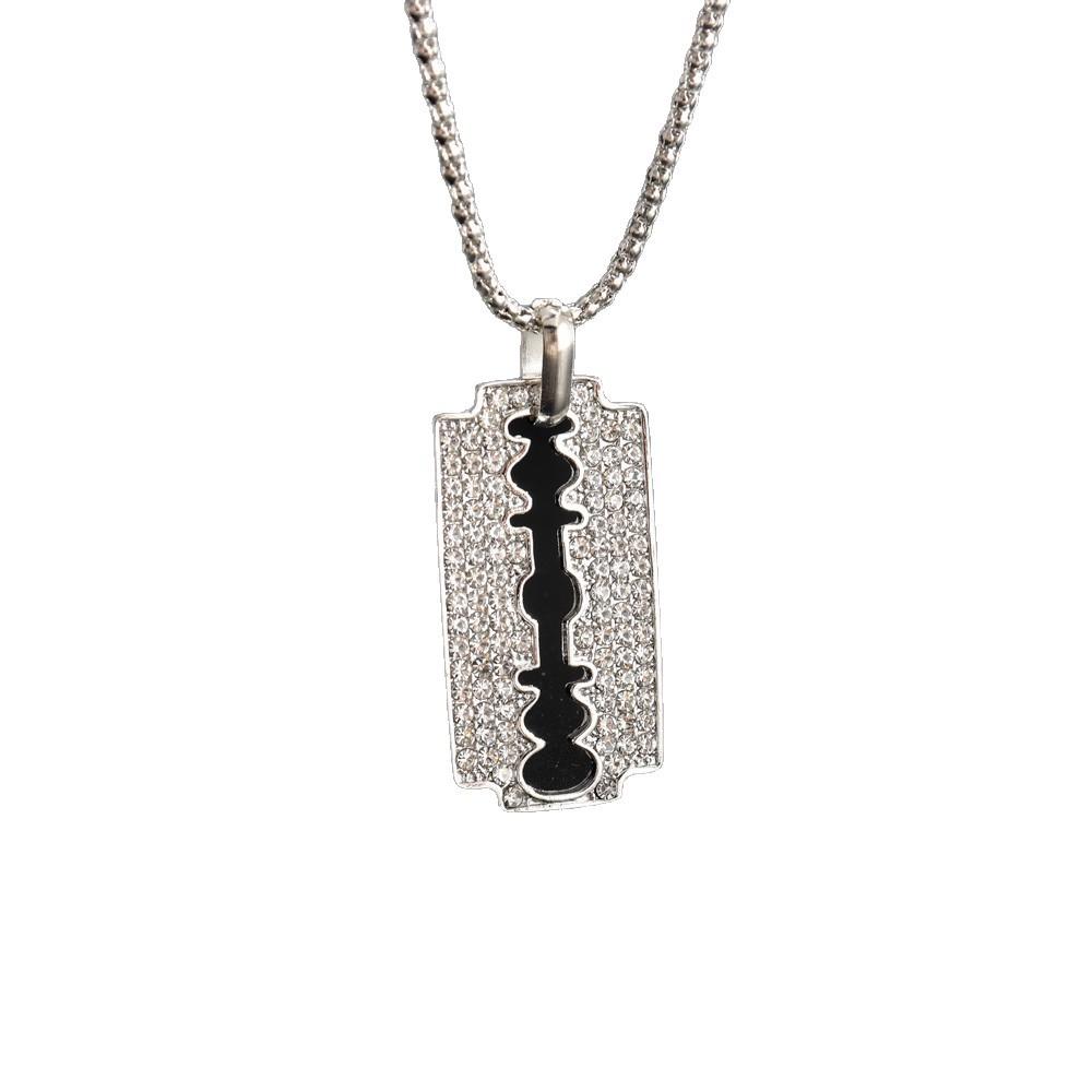 Hip Hop HOPHIP Jewelry Razor Blade Pendant Necklace