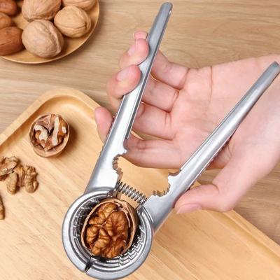Lega di noce clip argento metallo schiaccianoci apriscatole noci pecan castagne clip pinza sgusciatura noci utensili cucina casa gadget accessori