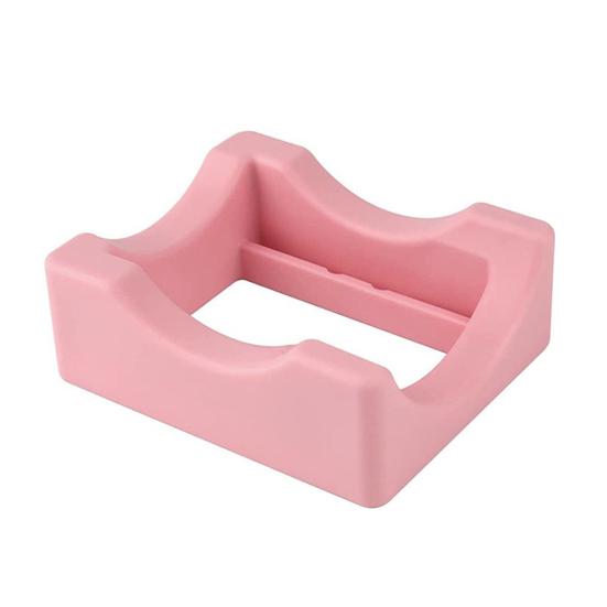Silicone Cup Holder Tray with Built-in Slot for Crafts Small Flexible Stand for Vinyl Decals Mug Decorating Accessory