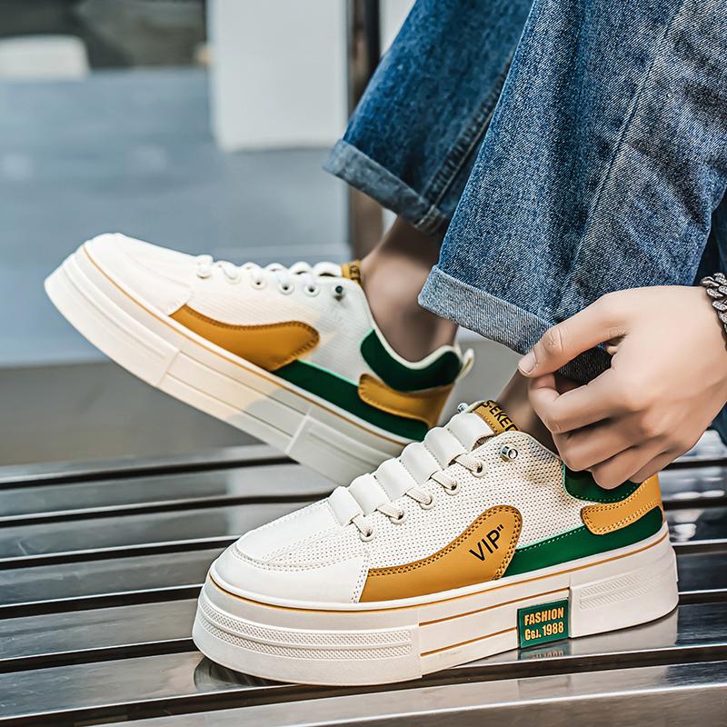 Herrenmode Casual Low Top Skateboardschuhe Jungen Bequeme Sneakers Männliche Studenten Trendy Weiche Sohle Klassisch Atmungsaktiv Fitnessstudio Rutschfest