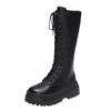 Long boots for women's autumn new straps, thin boots, thick soles but knee Martin boots for women