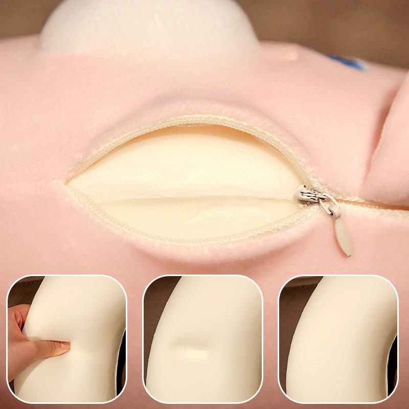 Cartoon U-shaped Pillow Memory Foam Kawaii Embroidery Airplane Travel Pillow Car Neck Pillow Office Nap Neck Pillow
