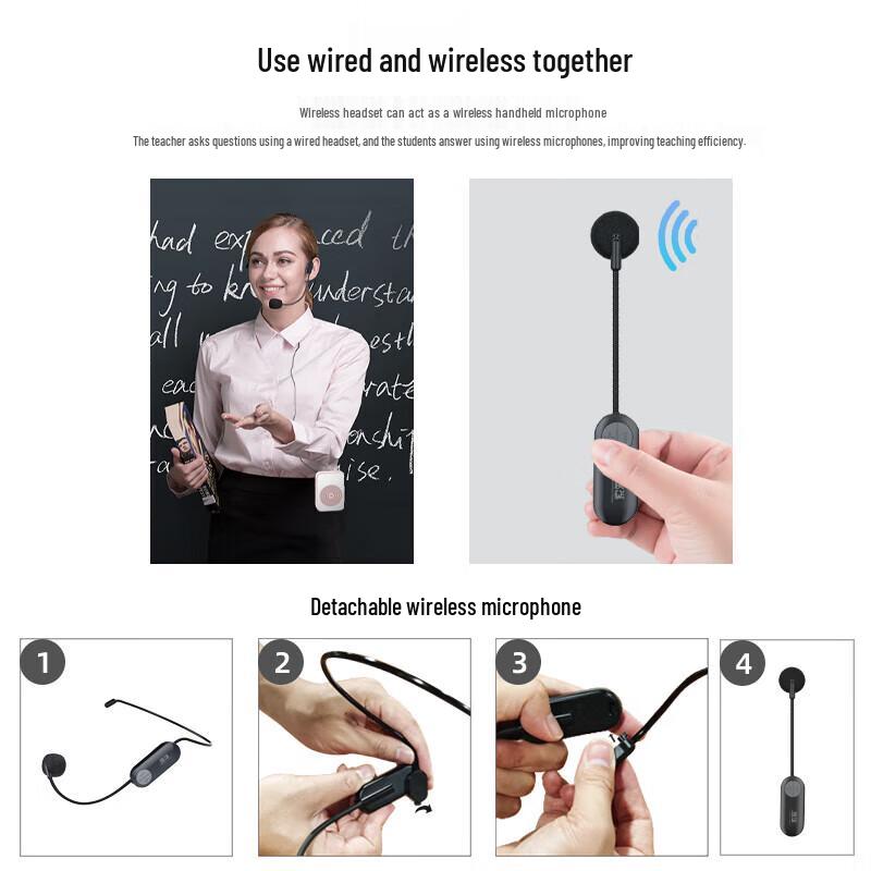 Soai S350 UHF Wireless Portable Amplifier & Bluetooth Speaker