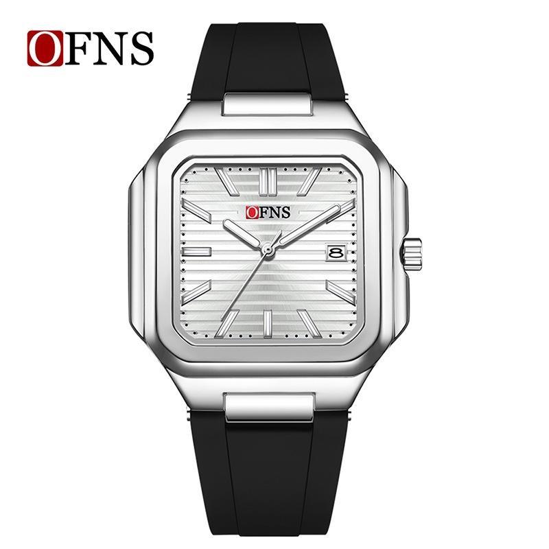 Luxury Square Fashion Man Wristwatch Waterproof Luminous Date Quartz Men's Watches Stainless Steel Men Watch Reloj