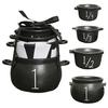 Mini Black Cauldron Halloween Witch Cauldron Pot Bucket Multi-purpose Small Candy Bowl