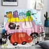 Barbapapa Poster Printed Flannel Blanket, soft throw for bedroom sofa, washable, fan merchandise, great gift.