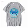 Cancer Astrology Zodiac Horoscope Sign T Shirt Long Or Short Sleeves Vintage Washed Stylish Versatile Streetwear Homme