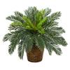 45cm Large Artificial Palm Tree Branch Tropical Fake Cycad Plants Plastic Coconut Tree Leafs For Home Garden Party Wedding Decor