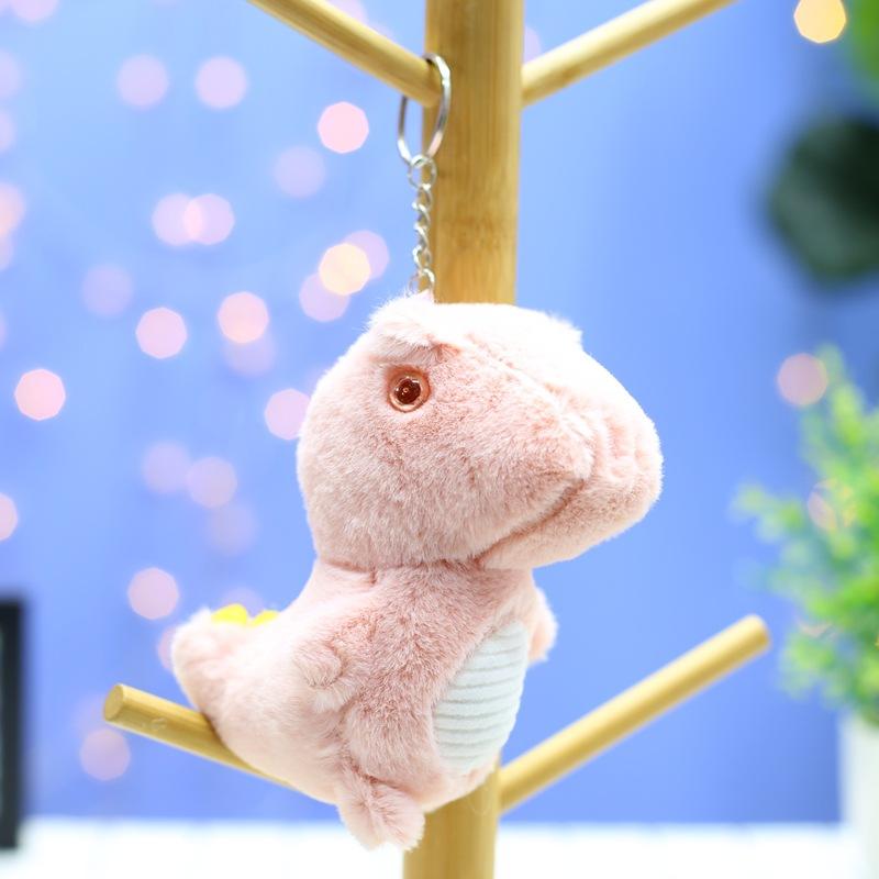 New Dinosaur Plush Toy Cute Dragon Doll Pendant Car Keychain Bag Hanging Ornament Grab Machine Doll