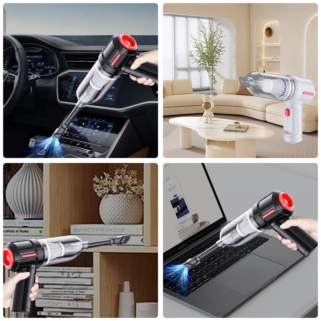 80000pa Wireless Convenient Car Vacuum Cleaner 3 In 1 Handheld Vacuum Pump Home Office With Vacuum Cleaner 120w Mini