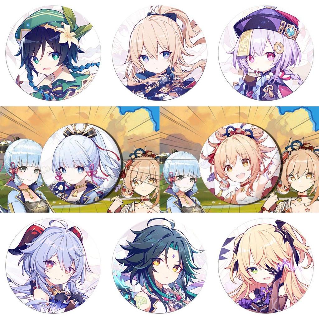 Captivating Fashion Jewelry Badge Featuring Cartoon Animation Brooch From Genshin Impact