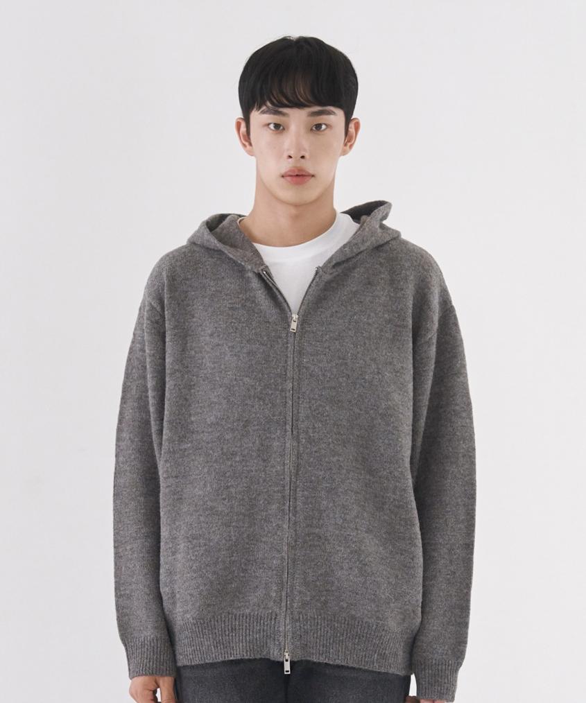 Triple X Oversized Hooded Knit Zip-Up - 4 Colors