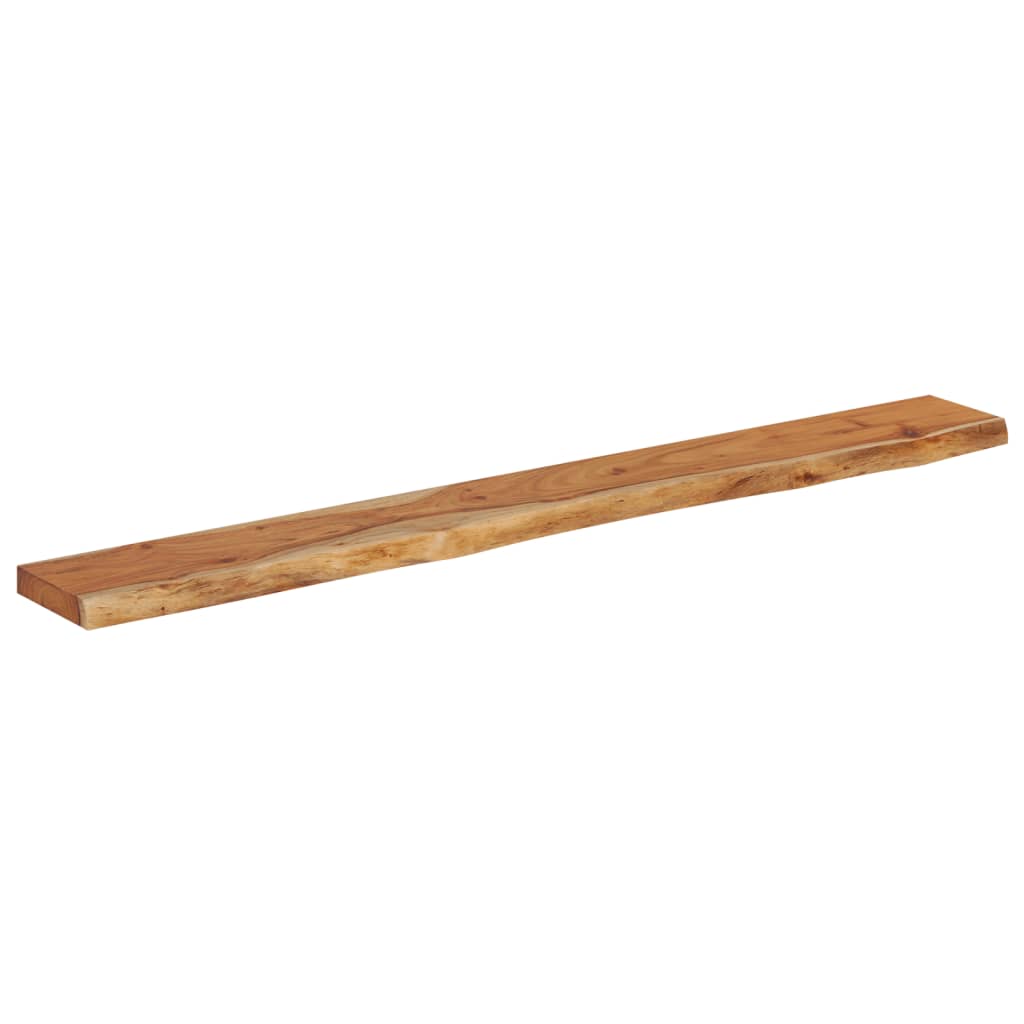 Wall Shelf 160 x 20 x 3.8 cm Rectangular Solid Acacia Wood with Natural Edge