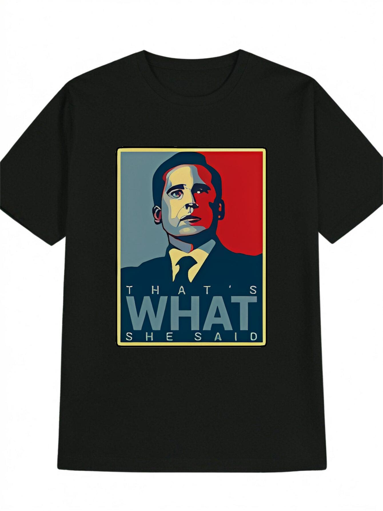 

Casual Graphic Print T-shirt - THAT s WHAT SHE SAID Bold Statement Tee M