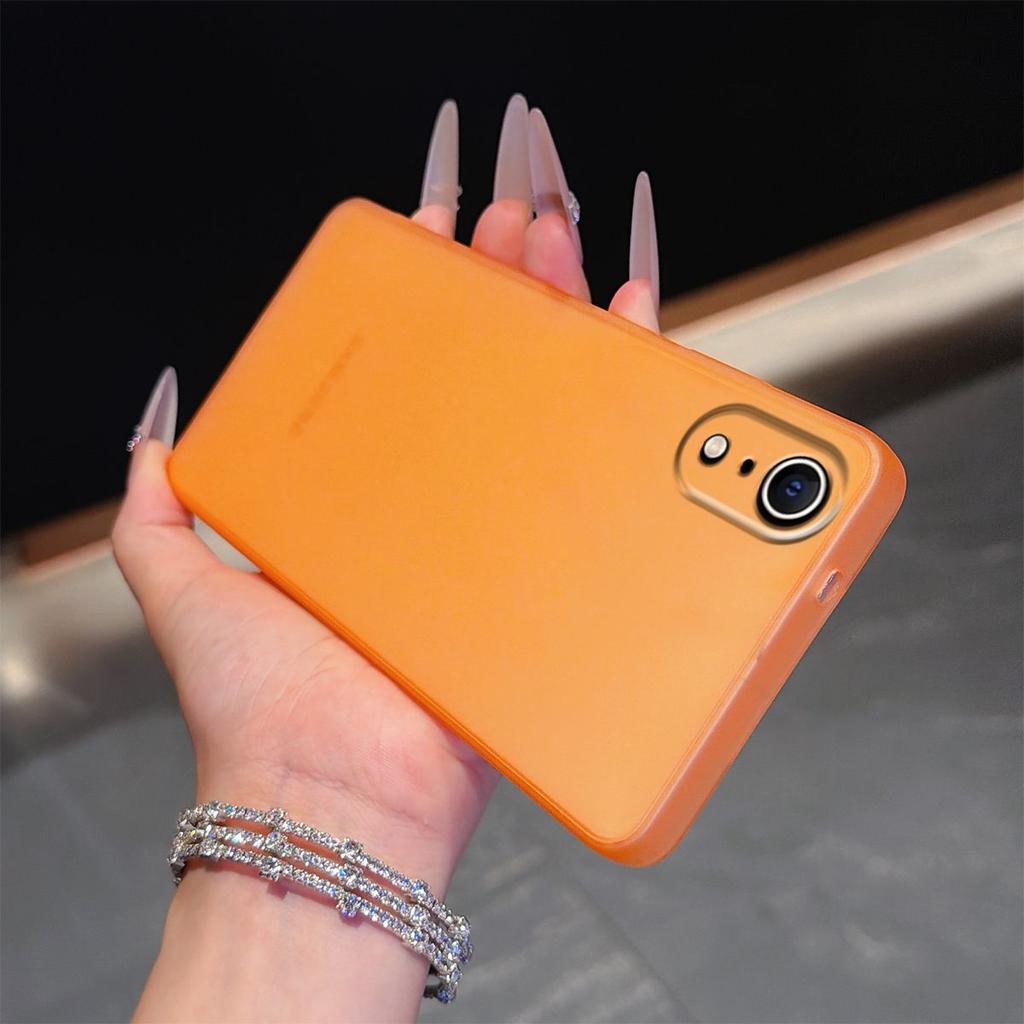 Morandi Farbe Halbtransparent Matt Handyhülle für iPhone XR Weiche TPU Hülle