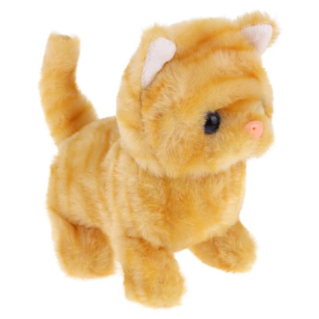 Interactive Kitten with Sound, Walks, Moves Tail - Red