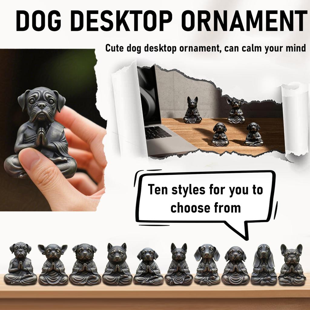 Meditation Cute Dog Decoration Desktop Ornaments