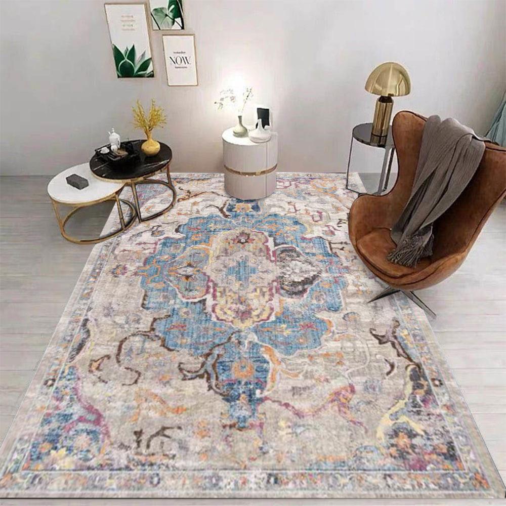 Light Luxury Classic Bohemian Style Retro Carpet Living Room Sofa Bedroom Study Kitchen Entrance Rugs Non-slip Home Decor Mats
