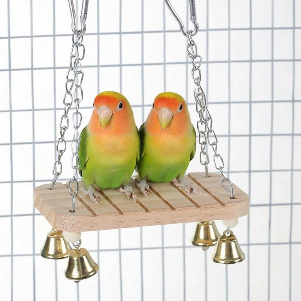 With Hook Parrot Swing Toy Wear-Resistant Parrot Cage Hut Bird Toy Hammock  Pet Bird Training