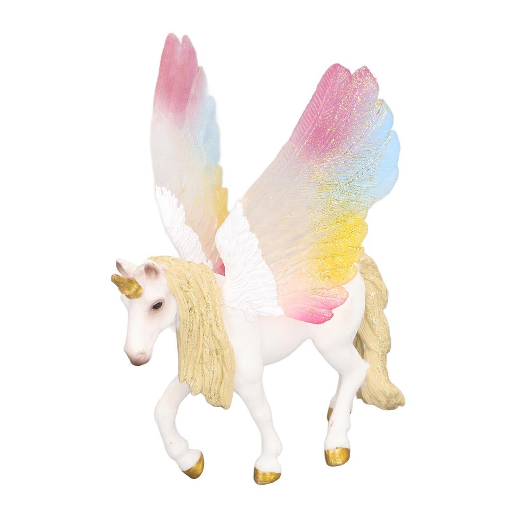 Pegasus Decoration Fairy Tale Resin Pegasus Ornament Pegasus Foal Figurine Animal Sculpture for