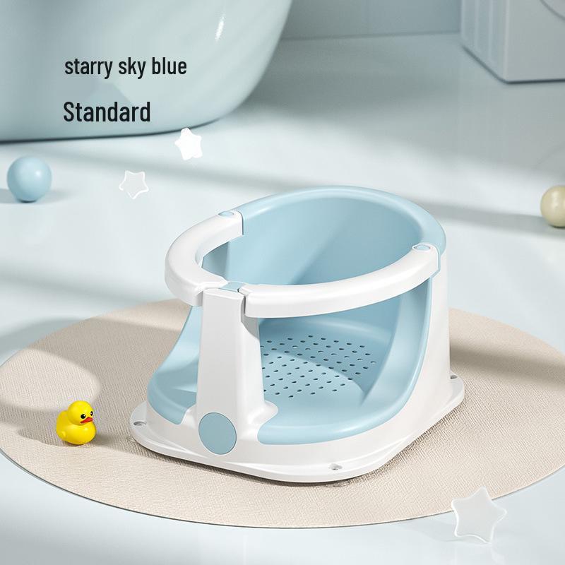 Sedile da Bagno per Neonati Chiuso: Sgabello per Sit-Up Antiscivolo per Neonati e Bambini Piccoli per un Bagnetto Sicuro