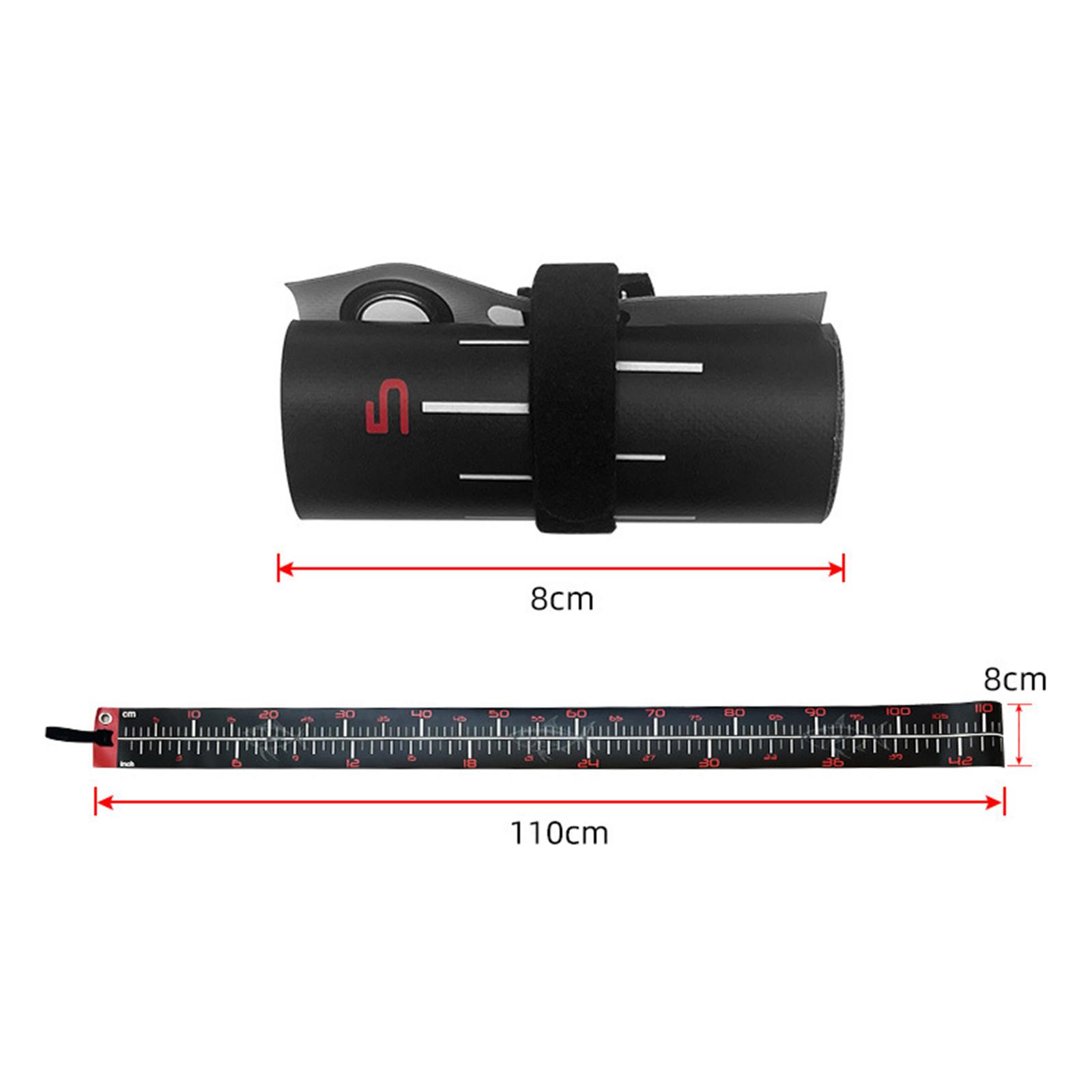 Portable Waterproof Fish Measuring Ruler Dual Scale Fish Measure Scale Foldable Fishing Measure Tape for Outdoor Carp Fishing