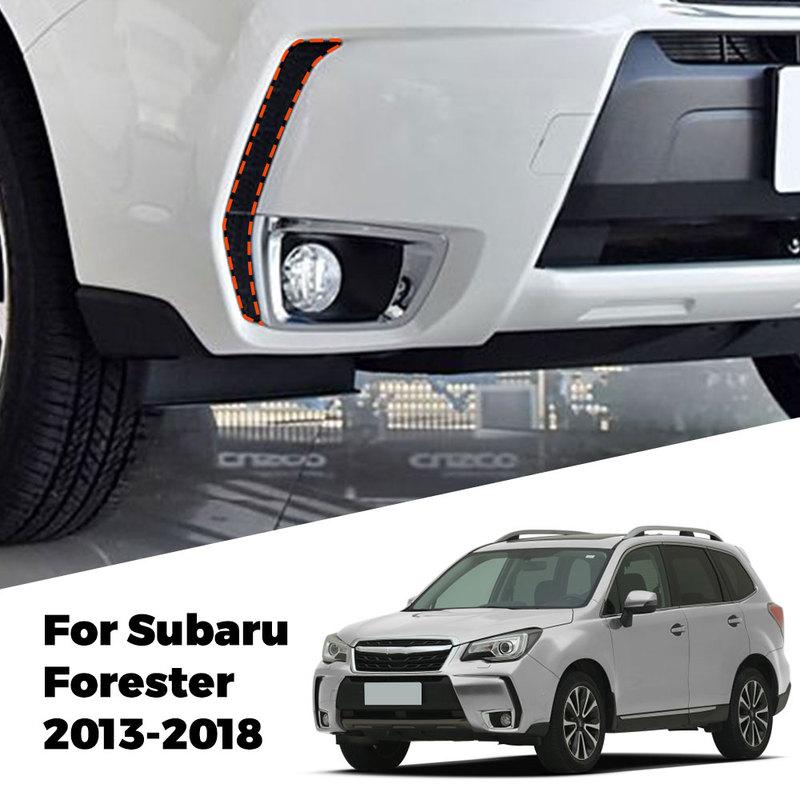 Front Bumper Molding Side Cover Trim Black ABS Replacement for Subaru Forester 2013 2014 2015 2016 2017  Car Styling Accesso