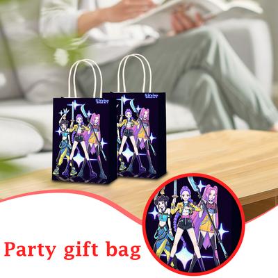 Kpop Dämonenjäger Party Geschenktüten Partyzubehör Cartoon Süßigkeitentüten Tragetaschen Geschenktüten Papierpackungen Geburtstagsfeier Deko