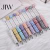 Beaded Ballpoint Pen DIY Beadable Pen, Rhinestone Faux Pearl Fancy Glitter Jeweled for Crafting, Student Stationery Office Writing Tools