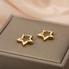 Creative, Simple and Fashionable Five-pointed Star Earrings, Women's Sweet and Cool Temperament, Versatile Earrings.