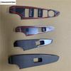 Car Armrest Window Glass Lift Button Switch Panel Decoration Cover Trim Accessories For Mazda 2 Demio 2015- Right Hand Drive