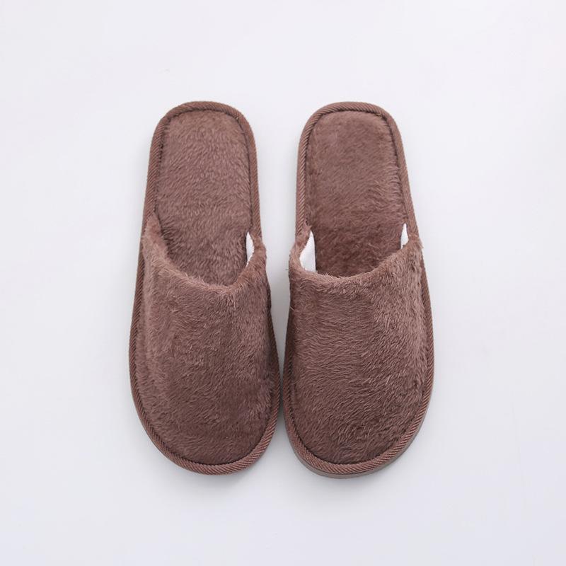 New Plush Indoor Autumn & Winter EVA Cotton Slippers for Warmth On Wooden Floors