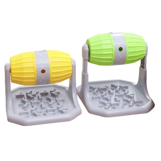 Interaktivní puzzle hračka pro dávkování jídla pro úlevu od úzkosti a nudy, výškově nastavitelná miska pro pomalé krmení psů malých a středních plemen, IQ trénink