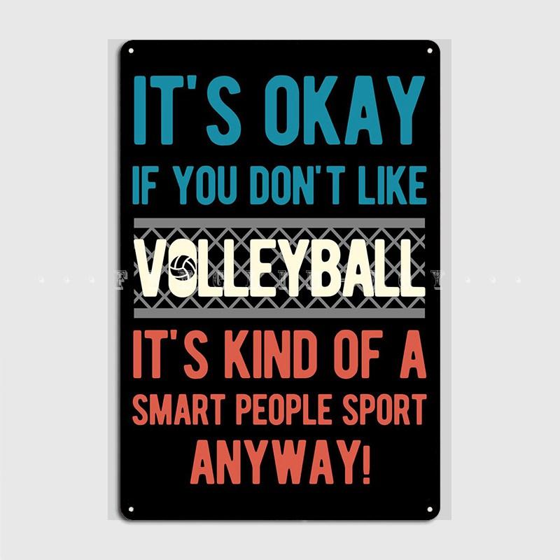 Cumpără Funny Volleyball Saying Metal Sign Club Mural Printing Plaques ...